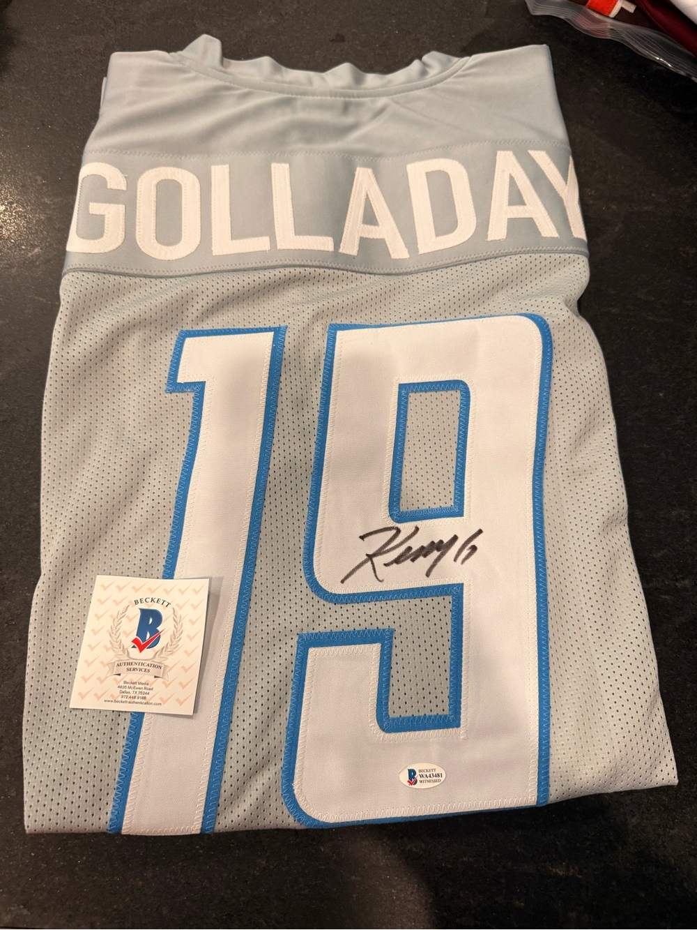 Kenny Golladay Lions Signed - COA